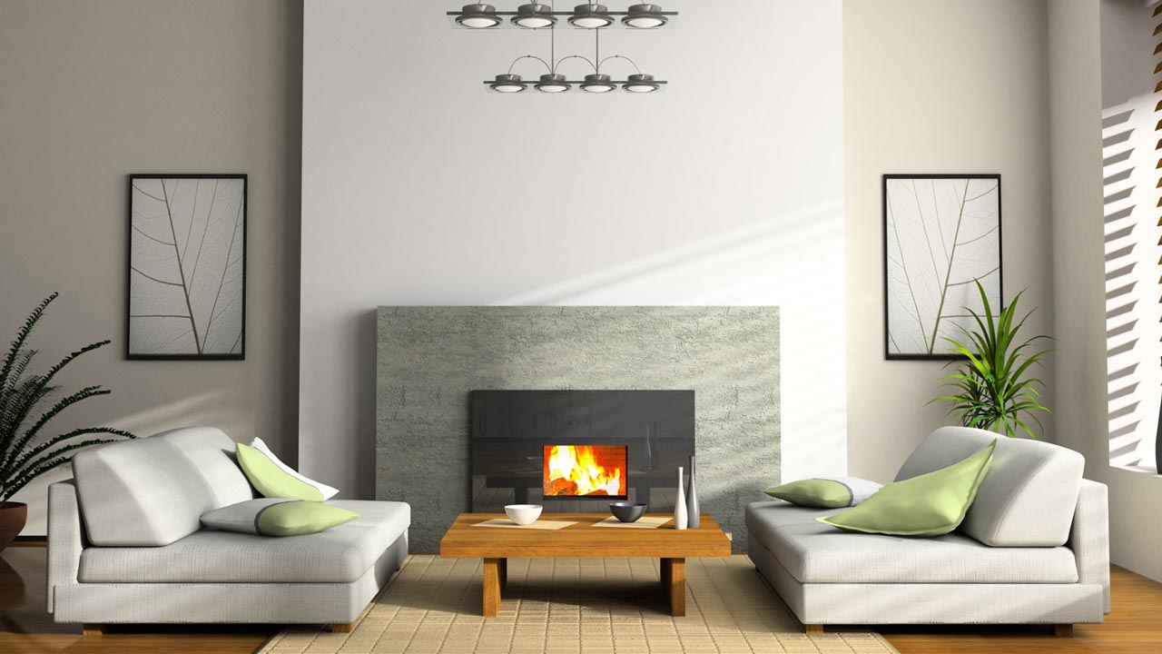 Lovely modern white grey custom fireplace mantel ideas
