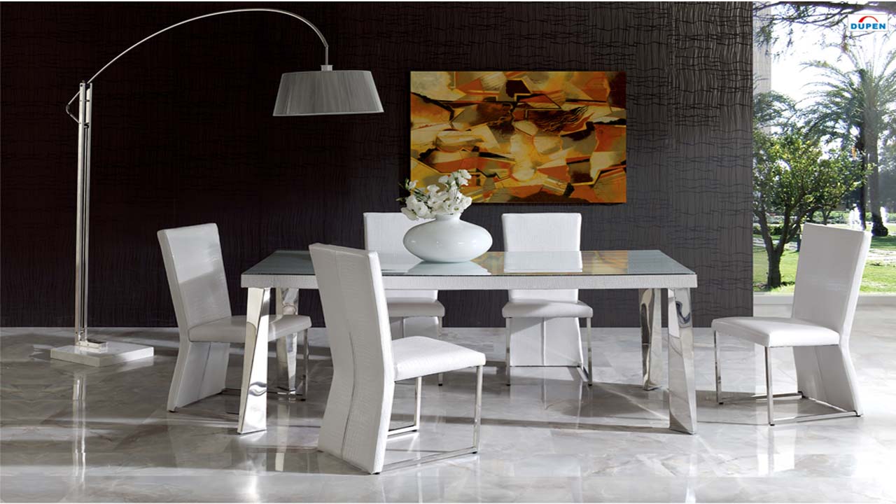 White table and chairs dining room sets furniture